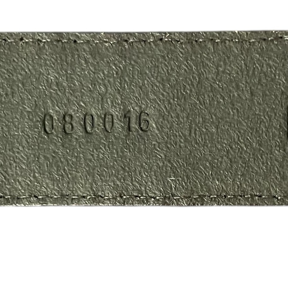 Fossil Brown and Black animal print leather belt brass hardware - Picture 5 of 7